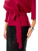 Юбочный костюм артикул: М-7706 бордо блеск и черный от T&N - вид 4