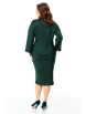 Юбочный костюм артикул: М-7728 изумруд с серебристым блеском от T&N - вид 2