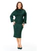 Юбочный костюм артикул: М-7728 изумруд с серебристым блеском от T&N - вид 4