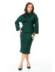 Юбочный костюм артикул: М-7728 изумруд с серебристым блеском от T&N - вид 6