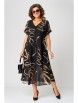 Нарядное платье артикул: 7116 черный с принтом от Eva Grant - вид 1
