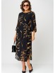 Нарядное платье артикул: 7281 черный с принтом от Eva Grant - вид 9