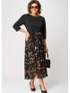 Нарядное платье артикул: 7216С черый+принт от Eva Grant - вид 6