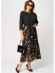 Нарядное платье артикул: 7216С черый+принт от Eva Grant - вид 9