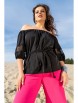Блузка артикул: 123 черный от Andina - вид 1