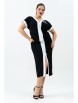 Юбочный костюм артикул: 971 черный/белый от Andina - вид 1