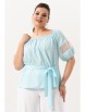 Блузка артикул: 125 небесно-голубой от Andina - вид 1