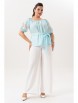 Брючный костюм артикул: 982 небесно-голубой-молоко от Andina - вид 9