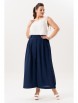 Юбочный костюм артикул: 978 молоко/темно-синий от Andina - вид 12