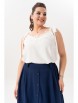 Юбочный костюм артикул: 978 молоко/темно-синий от Andina - вид 8