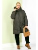 Пальто артикул: 2204 серо-зеленый от Shetti - вид 6