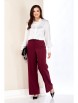 Брючный костюм артикул: 4075 винный от Shetti - вид 4