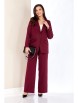 Брючный костюм артикул: 4075 винный от Shetti - вид 1