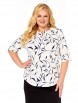 Блузка артикул: 4063 бело-синие тона от Abbi - вид 12