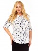 Блузка артикул: 4063 бело-синие тона от Abbi - вид 4