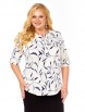 Блузка артикул: 4063 бело-синие тона от Abbi - вид 6