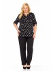 Блузка артикул: 4068 черный с белым принтом от Abbi - вид 13