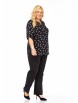 Блузка артикул: 4068 черный с белым принтом от Abbi - вид 17