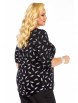 Блузка артикул: 4068 черный с белым принтом от Abbi - вид 9