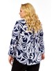 Блузка артикул: 4071 сине-серо-белый принт от Abbi - вид 9