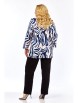 Блузка артикул: 4072 сине-кремовая гамма от Abbi - вид 16