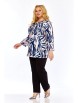 Блузка артикул: 4072 сине-кремовая гамма от Abbi - вид 21