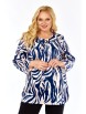 Блузка артикул: 4072 сине-кремовая гамма от Abbi - вид 7