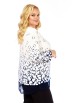 Блузка артикул: 4073 бело-синий с принтом от Abbi - вид 13