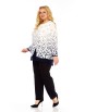 Блузка артикул: 4073 бело-синий с принтом от Abbi - вид 22