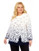 Блузка артикул: 4073 бело-синий с принтом от Abbi - вид 8