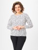 Блузка артикул: 4027 белый с принтом от Abbi - вид 5