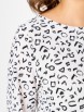 Блузка артикул: 4027 белый с принтом от Abbi - вид 6