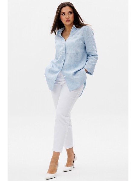 3142 голубой+белый