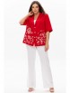 Брючный костюм артикул: 3132 красный+белый от Ma Сherie - вид 3