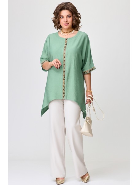 1602 бежевый+зеленый