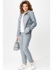Брючный костюм артикул: 4015 серо-голубой от FITA - вид 10