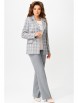 Брючный костюм артикул: 4111 бежево-серый от FITA - вид 1