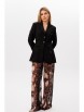 Брючный костюм артикул: 2108 черный-питон от AmberaStyle - вид 3