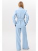Брючный костюм артикул: 2041-3 голубой от AmberaStyle - вид 2