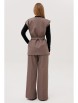 Брючный костюм артикул: 3015 шоколад/черный от AmberaStyle - вид 2