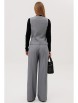 Брючный костюм артикул: 3013-1 серый/черный от AmberaStyle - вид 2