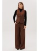 Брючный костюм артикул: 3013-2 шоколад/черный от AmberaStyle - вид 1