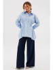 Брючный костюм артикул: 2134 голубой/синий от AmberaStyle - вид 1