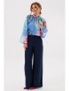 Блузка артикул: 1128-1 голубой от AmberaStyle - вид 1