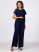 Брючный костюм артикул: М-563 синий от ЗигзагСтиль - вид 8