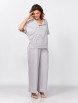 Брючный костюм артикул: М-559 жемчужный от ЗигзагСтиль - вид 6