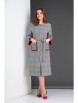 Платье артикул: М-424 серый красный с отделкой от ЗигзагСтиль - вид 4