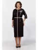 Платье артикул: М-566 черный от ЗигзагСтиль - вид 1