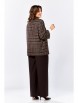 Брючный костюм артикул: М-610 клетка+шоколад от ЗигзагСтиль - вид 2