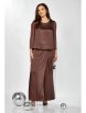 Брючный костюм артикул: М-626 молочный шоколад от ЗигзагСтиль - вид 6